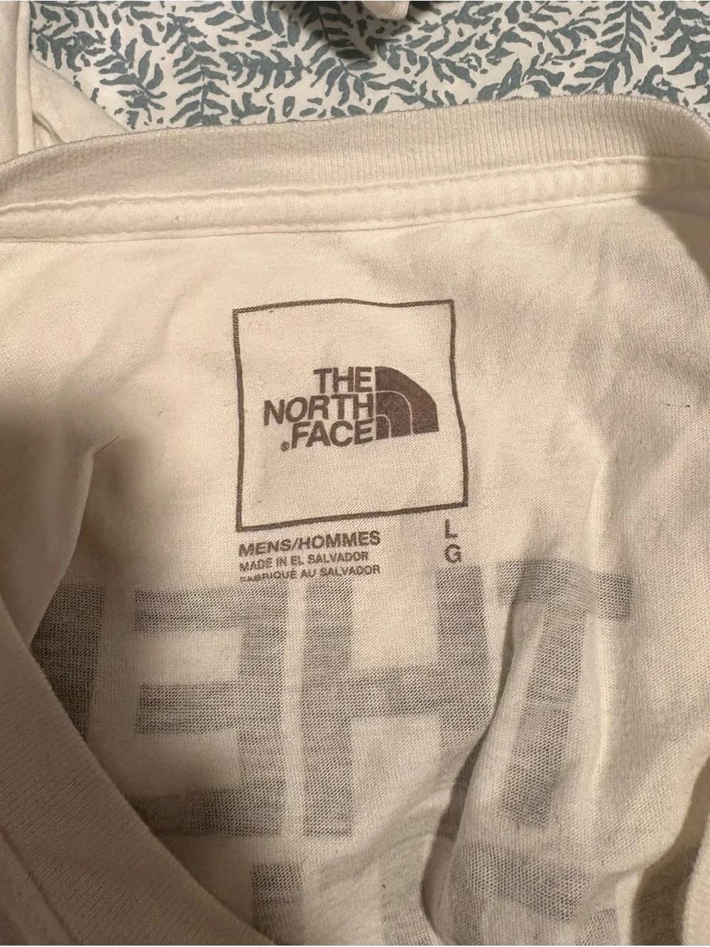 The North Face Men’s Long Sleeve Logo Tee - White with Black Logo